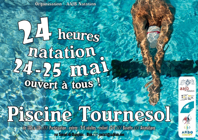 Affiche 24h de natation