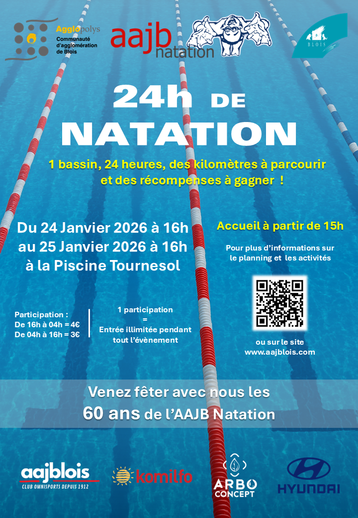 Affiche 24h de Natation