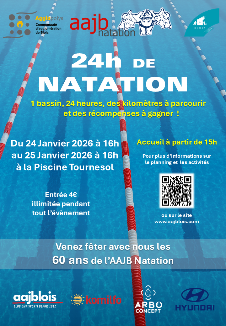 Affiche 24h de Natation